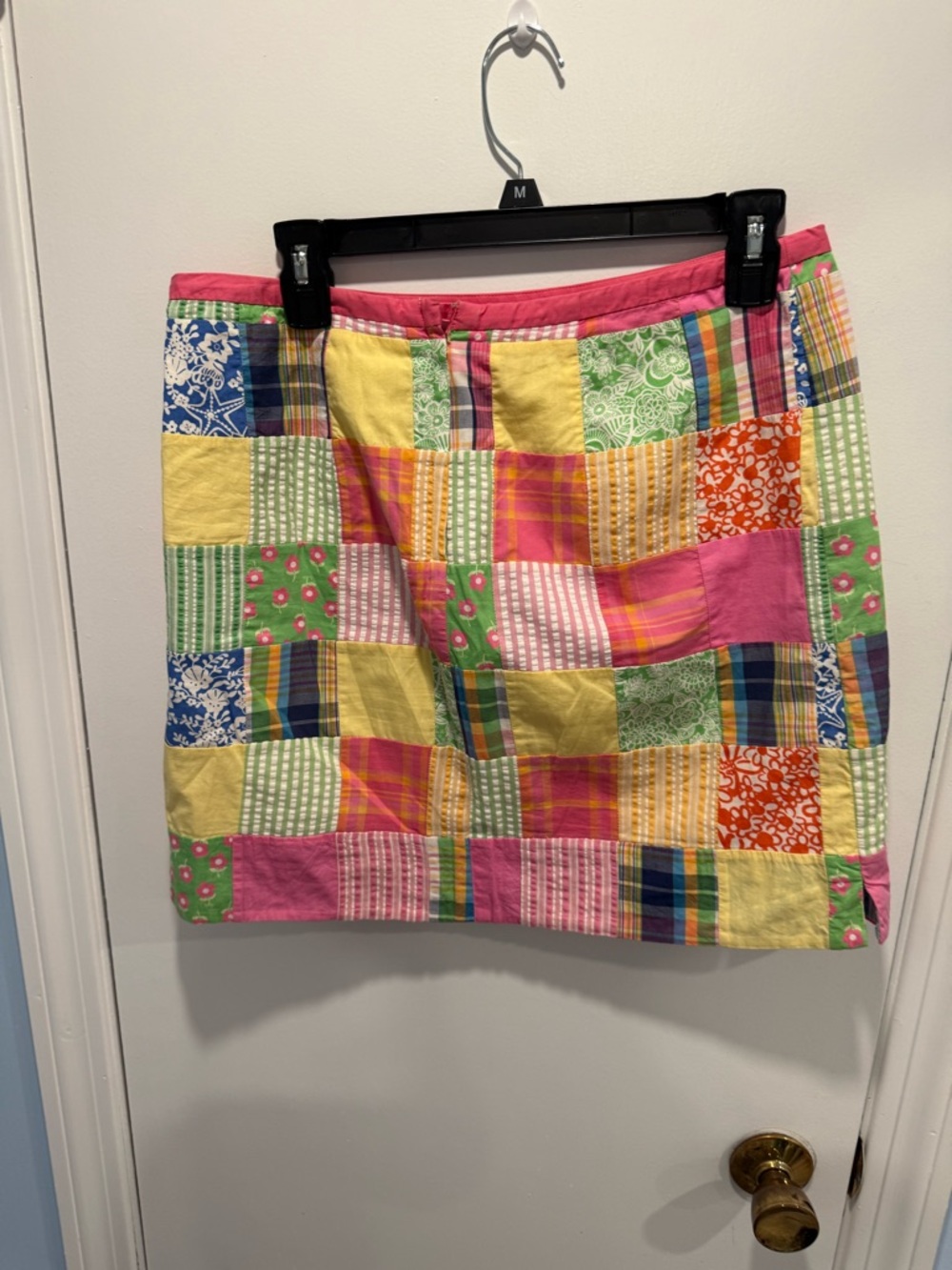 Lilly Pulitzer Patchwork Skirt Size 6 Colorful Cotton Preppy